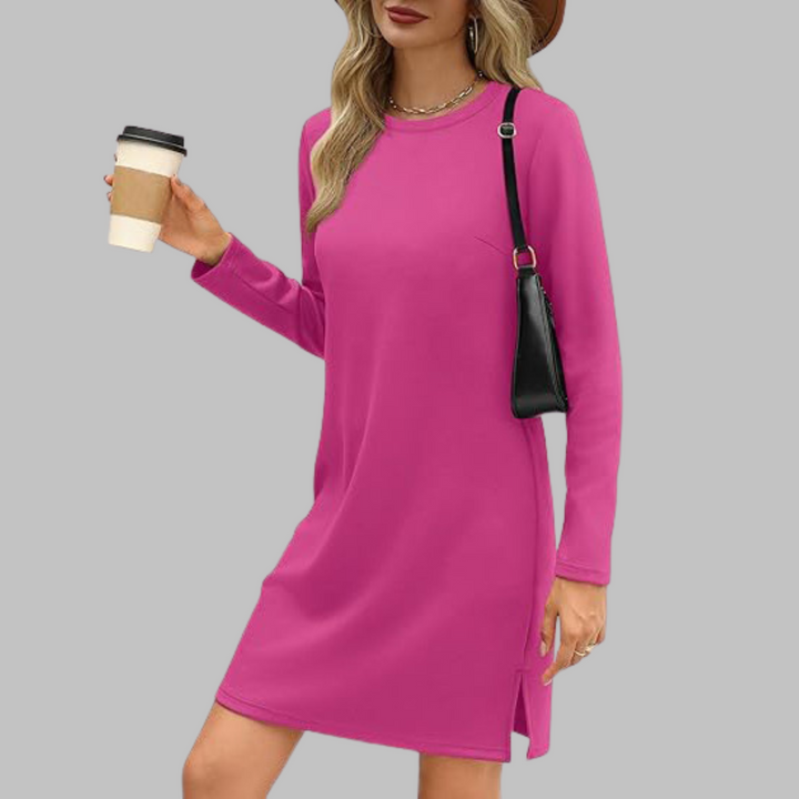 Patricia | Long Sleeve Mini Dress – Timeless Comfort & Elegance