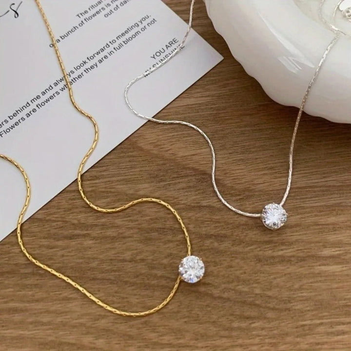 Moissanite Stone Necklace