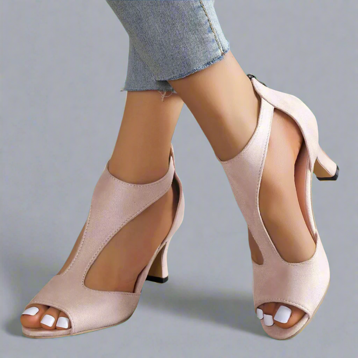 Marga | Orthopaedic Sandals with Heel Made from High-Quality Material