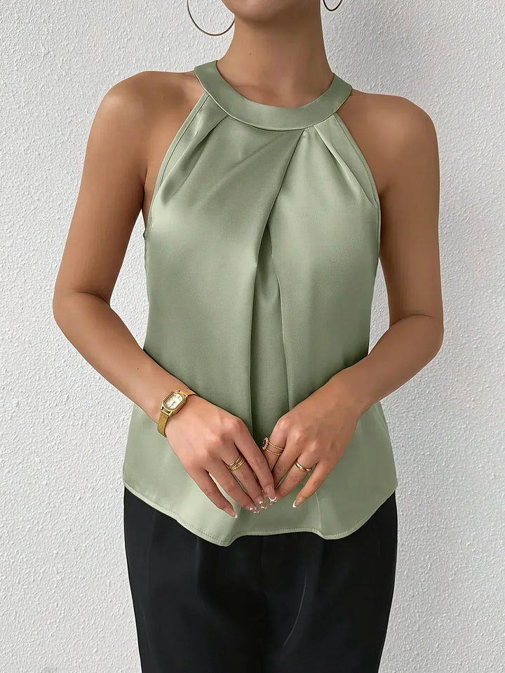 CYRENE | LUXURIOUS SLEEVELESS BLOUSE