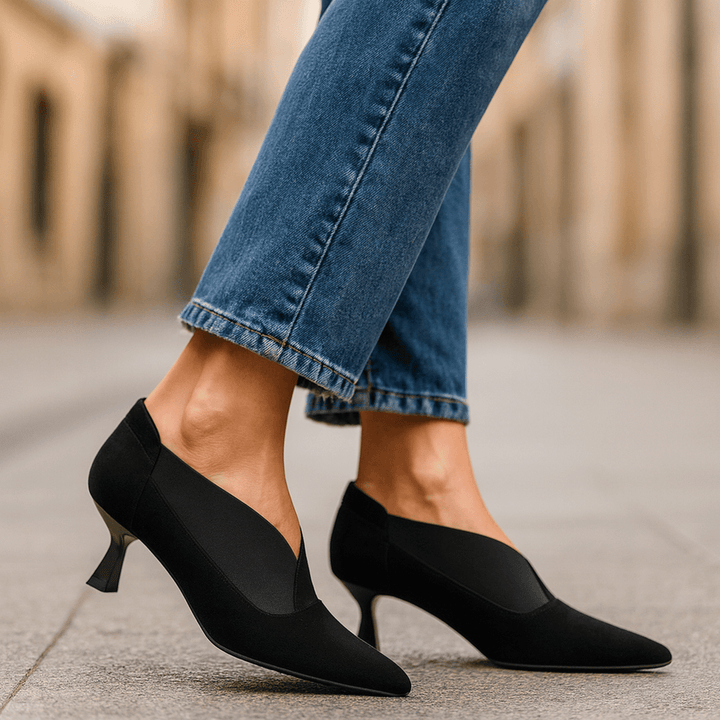 Elara | Suede Heels