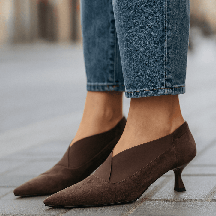 Elara | Suede Heels