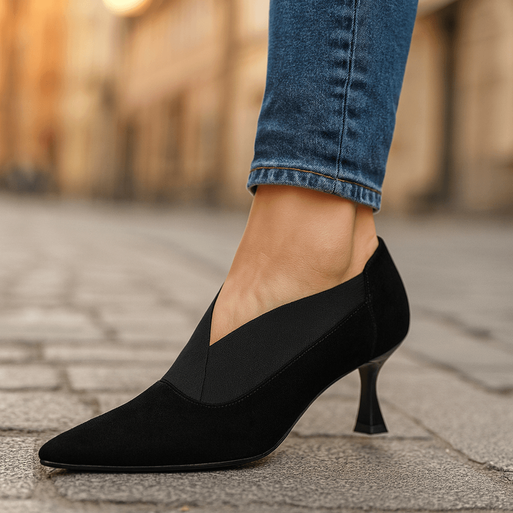 Elara | Suede Heels