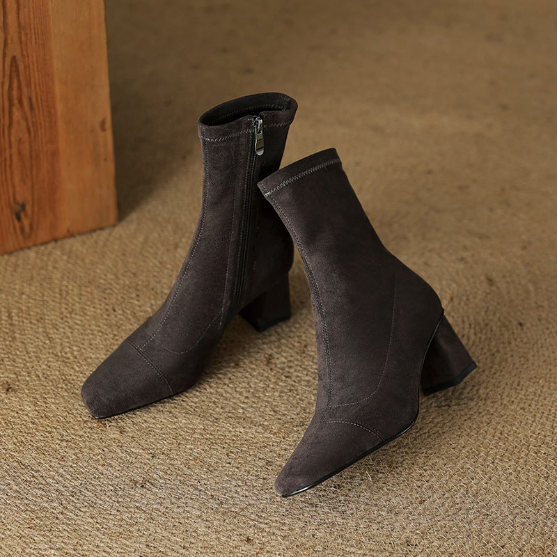 Paula Genuine Suede Boots