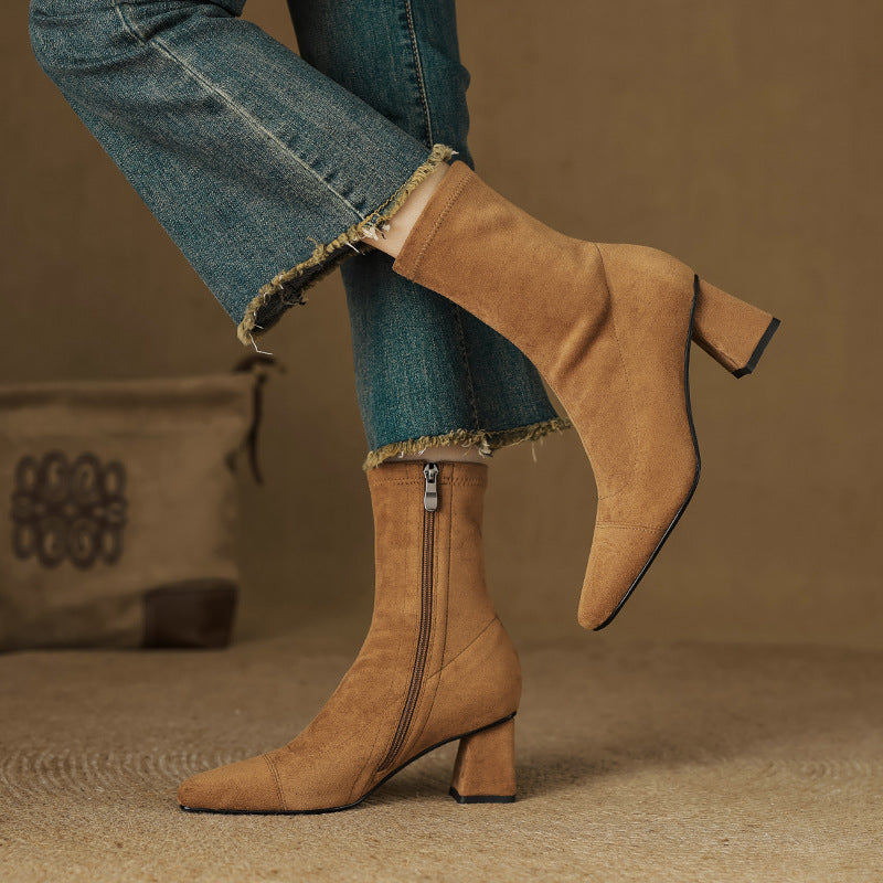 Paula Genuine Suede Boots