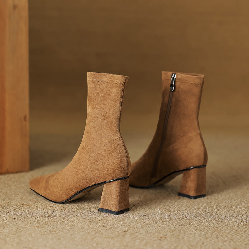 Paula Genuine Suede Boots
