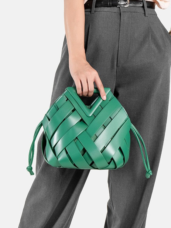 Elara Woven Clutch
