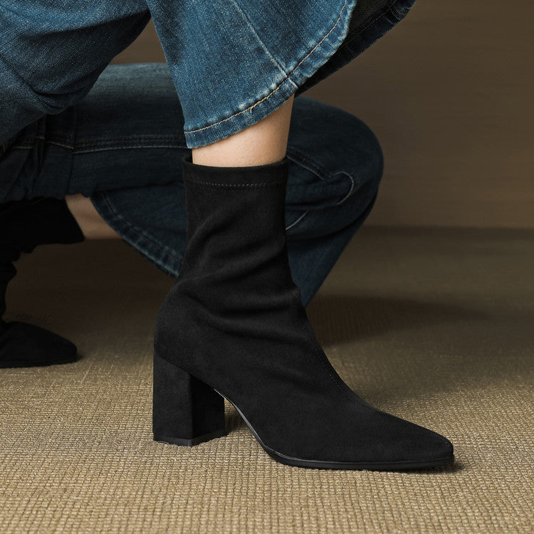 Tylia Genuine Suede Boots