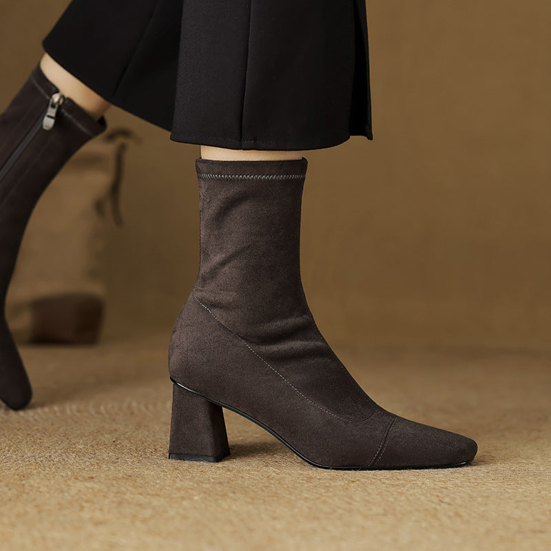 Paula Genuine Suede Boots