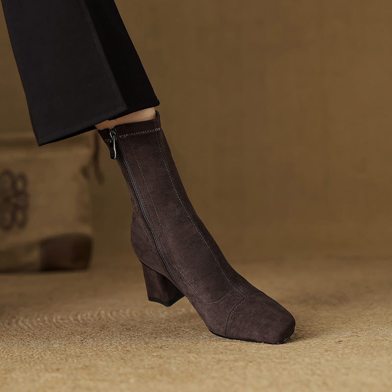 Paula Genuine Suede Boots