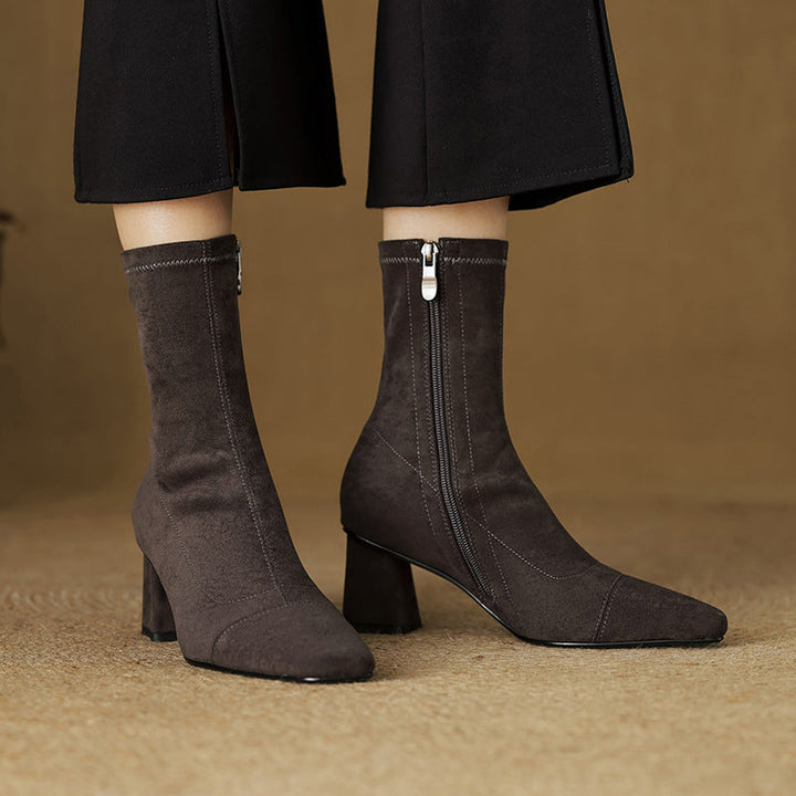 Paula Genuine Suede Boots