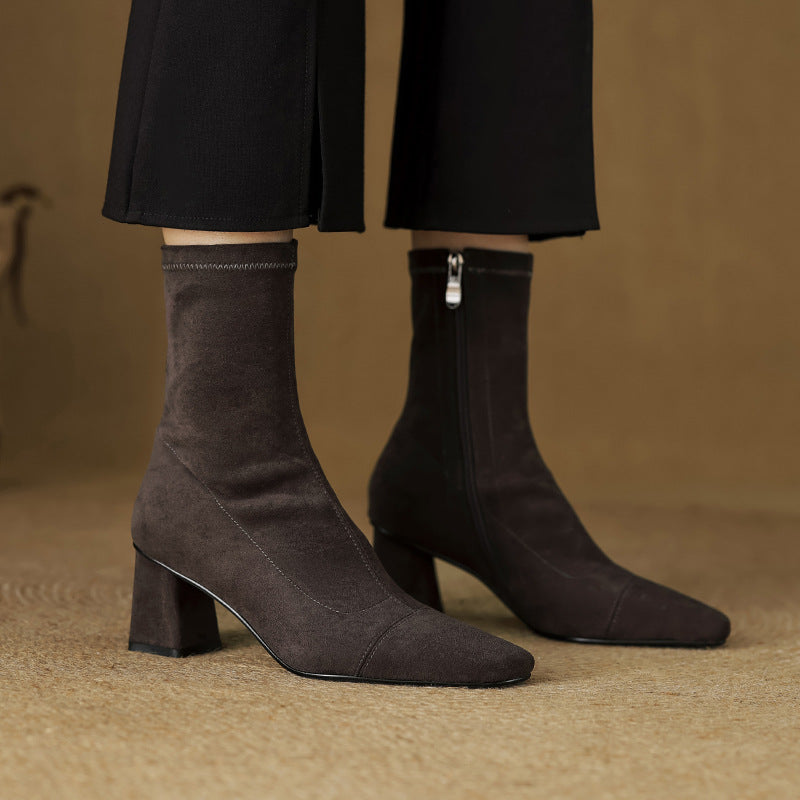 Paula Genuine Suede Boots