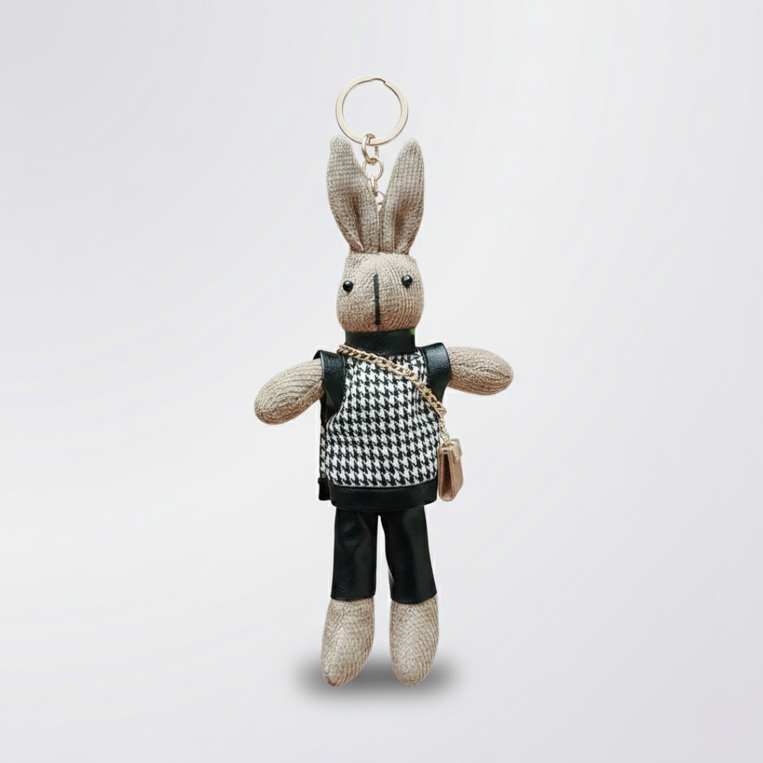 Livia & Adele | Chic Bunny Bag Charm with Mini Pouch