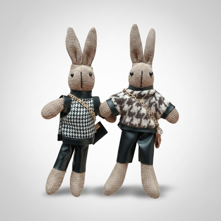 Livia & Adele | Chic Bunny Bag Charm with Mini Pouch