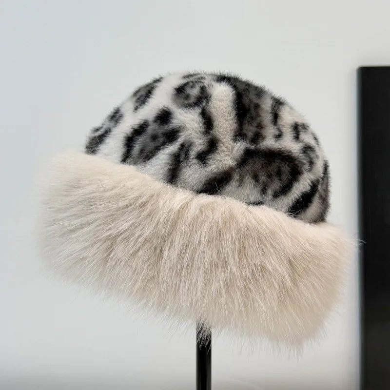Amarah™ Leopard Print Faux Fur Hat