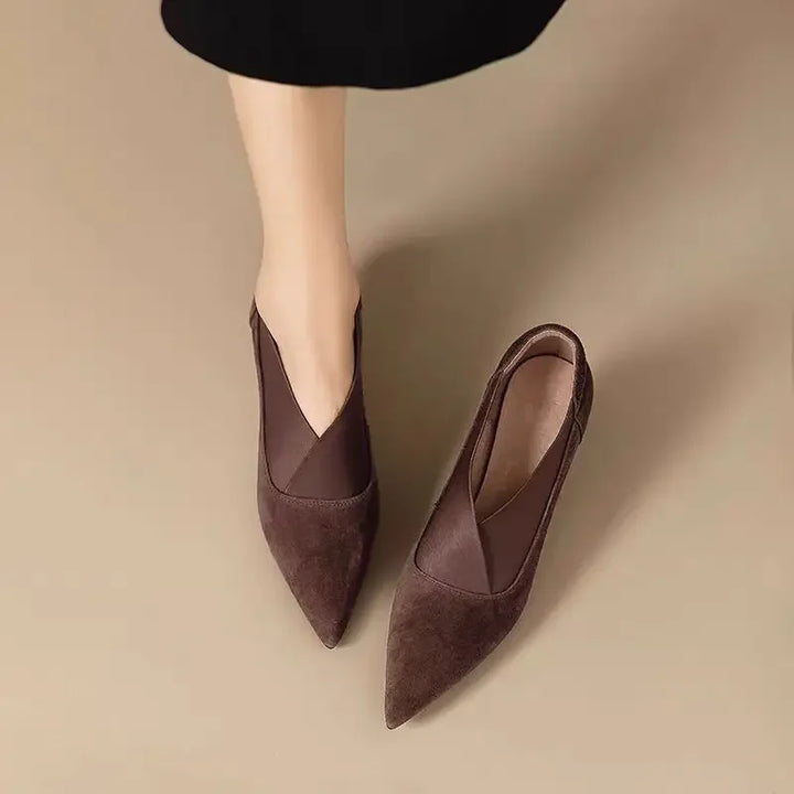 Elara | Suede Heels