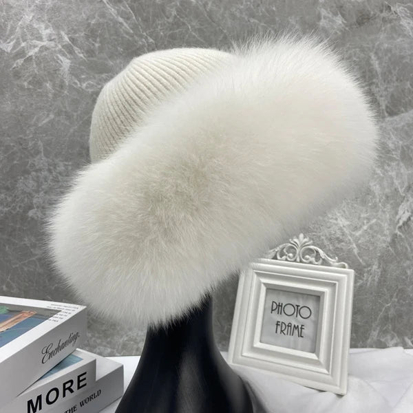 Celeste™ Fox Fur Beanie