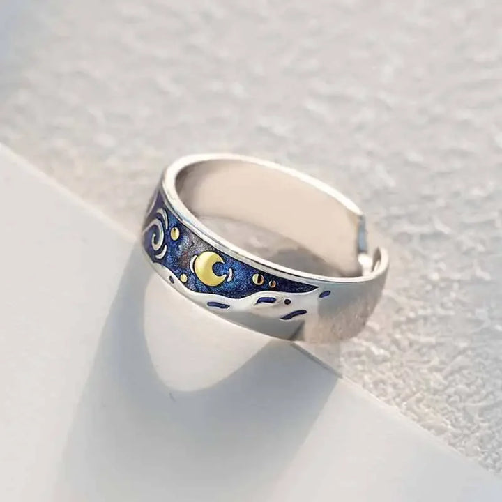 Van Gogh's Starry Night Ring