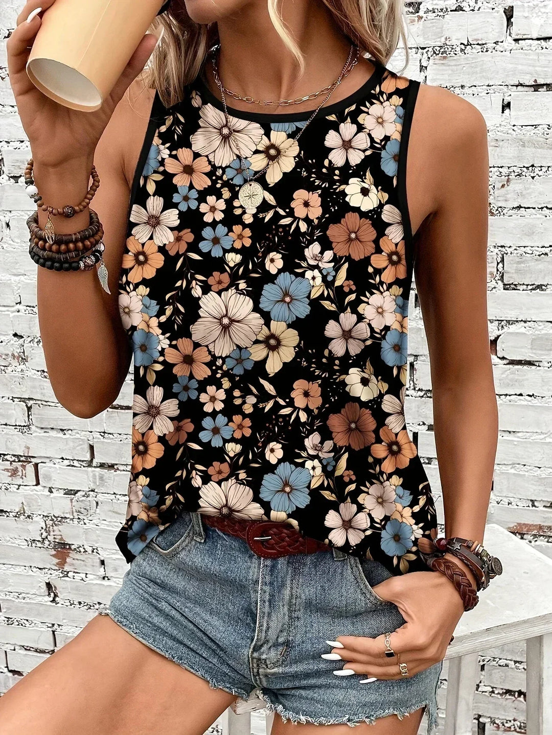 REYA | COMFORTABLE FLORAL SUMMER TOP