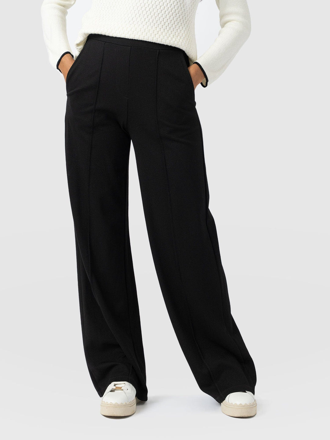 Keller Wide Leg Pant- Dark Gray