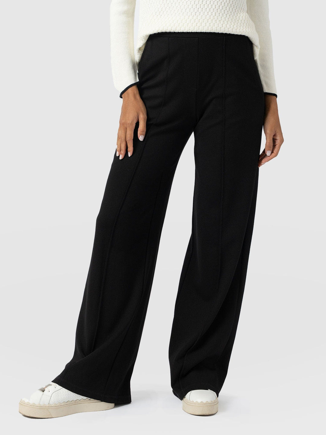 Keller Wide Leg Pant- Dark Gray
